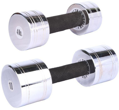 

Royal 4 Kg 1 Pc Chrome Dumbell with 10 Kg 1 Pc Chrome Dumbell Gym & Fitness Kit