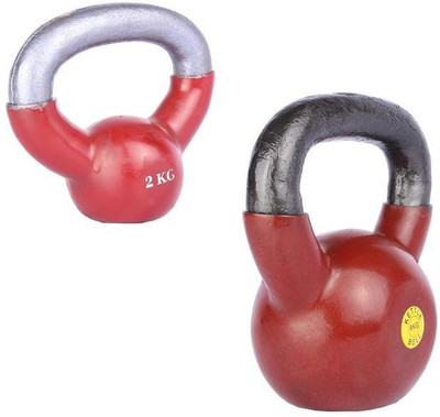 

Royal 2 Kg 1 Pc Kettle Bell with 6 Kg 1 Pc Kettle Bell Red Kettlebell(8 Kg)