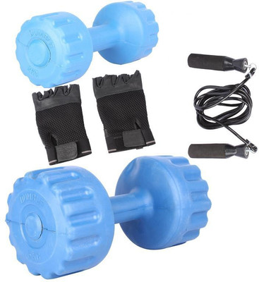 

Royal 2 Kg 1 Pc PVC Dumbell with 5 Kg 1 Pc PVC Dumbell Skipping Rops & Hand Gloves Gym & Fitness Kit