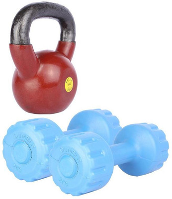 

Royal 2 Kg 2 Pc PVC Dumbell with 6 Kg 1 Pc Kettle Bell Gym & Fitness Kit