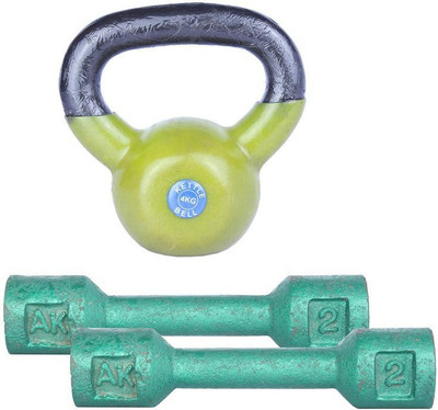 

Royal 2 Kg 2 Pc Casting Dumbell with 4 Kg 1 Pc Kettle Bell Gym & Fitness Kit