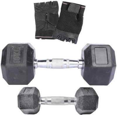 

Royal 2.5Kg 1Pc HexaGonal Dumbell with 10Kg 1Pc HexaGonal Dumbell Hand Gloves Gym & Fitness Kit