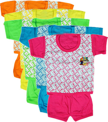 Fashionate World Baby Boys & Baby Girls Casual Top Shorts(Multicolor)