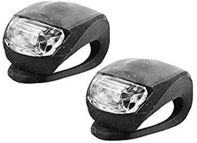 

RIDER'S CHOICE Black Waterproof Super 2 Piece Blinker Bicycle LED Front Light LED Front Rear Light Combo(Black)