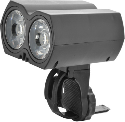Dark Horse BICYCLE TWIN HEAD LIGHT LED WITH HORN USB Rechargeable Light LED Front Light(Black)
