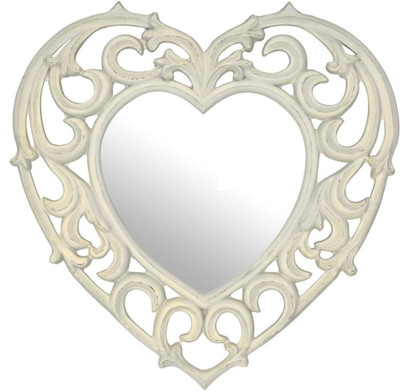 FOREX MAX HANDICRAFTS 2456 Decorative Mirror(Heart Finish : GLOWSYY)