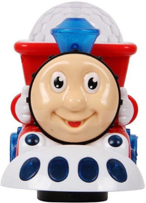 

spincart Thomas Engine, Bump and Go action, Funny Loco, Musical Train Engine Toy for kids and Toddlers with 4D light and sound, Projector Light and Real Engine Sound(Multicolor)