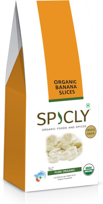 

Spicly Organic Freeze Dried Banana Slices Bananas(100 g, Pouch)