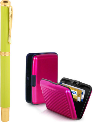 

Giftvenue Luoshi 348 Green with Pink Designer Pen Gift Set(Pack of 2)