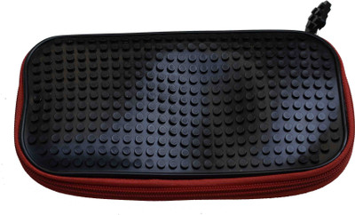 

13-HI-13 Cartoon Character Art Polyester Pencil Box(Set of 1, Multicolor)