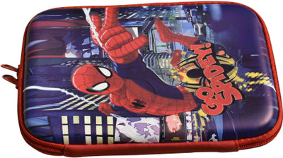 

13-HI-13 Cartoon Character Art Polyester Pencil Box(Set of 1, Multicolor)