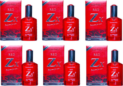 

Ramsons Red ZX Perfume 30ML Each (Pack of 6) Eau de Parfum - 180 ml(For Men & Women)