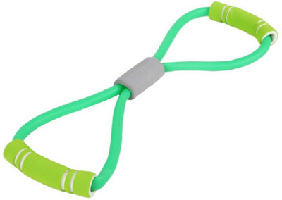 

QUINERGYS ® Myrtle green - Resistance Training Bands Tube Workout Exercise For Yoga 8 Type Bodybuilding Muscle Expander Developer Fitness Equipment Resistance Tube(Green)