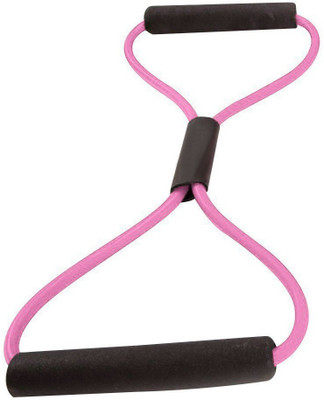 

QUINERGYS ™ Hot Pink - Useful Fitness Equipment Tube Workout Exercise Elastic Resistance Band For Yoga Resistance Tube(Multicolor)