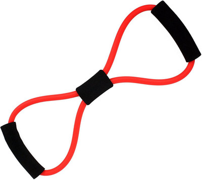 

QUINERGYS ® Tuscan red - ProSource Toner Resistance Band Figure 8 Heavy Duty Workout Tube for Upper & Lower Body Exercise Resistance Tube(Multicolor)