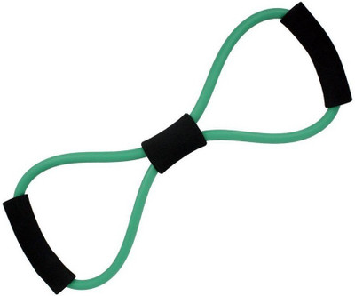 

QUINERGYS ® Jungle green - Land pilates Figure 8 Toning Band Resistance Exercise Band TLD-10 Resistance Tube(Green)