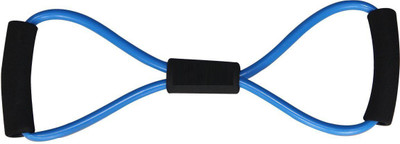 

QUINERGYS ® Byzantine blue - Useful Fitness Equipment Tube Workout Exercise Elastic Resistance Band For Yoga Resistance Tube(Blue)