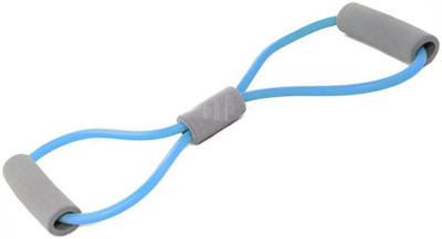 

QUINERGYS ™ Indigo - MOTIVATIONAL Figure 8-Shape RESISTANCE BAND Improves Fitness, Muscle Toning For Exercising, Gym, Home Workouts, Strength Training Resistance Tube(Blue)