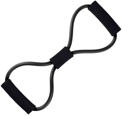 

QUINERGYS ™ Cafe Noir - ProSource Toner Resistance Band Figure 8 Heavy Duty Workout Tube for Upper & Lower Body Exercise Resistance Tube(Black)
