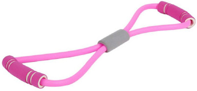 

QUINERGYS ® Baby Pink - Resistance Training Bands Tube Workout Exercise For Yoga 8 Type Bodybuilding Muscle Expander Developer Fitness Equipment Resistance Tube(Pink)