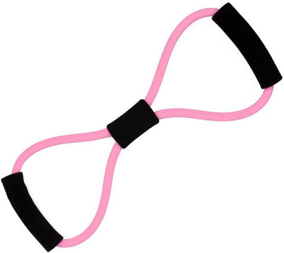 

QUINERGYS ™ Orchid pink - Resistance Exercise Band - Stretch Fitness Band Figure 8 Exercise Cords For Yoga Fitness Workout Resistance Tube(Multicolor)