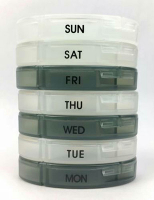 

NK-STORE 7 day Medicine Storage Pill Pro box organizer with 7 single box and 4 daily compartments Pill Box(Multicolor)
