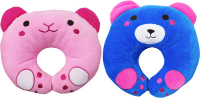 

My New Born Cartoon shape Baby Pillow Pack of 2(Blue, Pink)