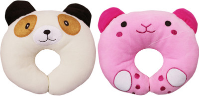 

My New Born Cartoon shape Baby Pillow Pack of 2(Beige, Pink)