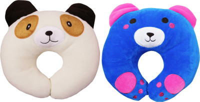 

My New Born Cartoon shape Baby Pillow Pack of 2(Beige, Blue)