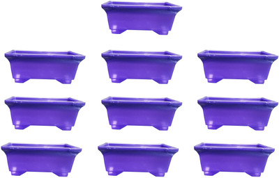 

SHOPTICO Plant Pot Plant Container Set(Pack of 10, Plastic)