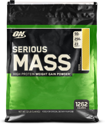 Optimum Nutrition Serious Mass Weight Gainers(5.44 kg, Banana) available at flipkart for Rs.4670