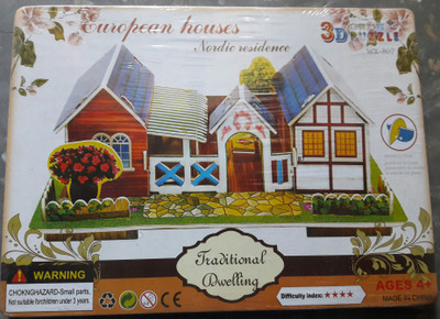 

Goyal Traders 4 in 1 Europien House 3D Puzzle(4 Pieces)