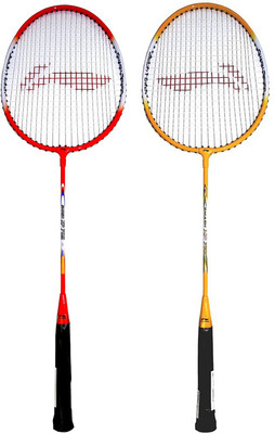

Li-Ning Beginner's Badminton Racquet Set of 2 (Red + Yellow) Red, Yellow Strung Badminton Racquet(G4 - 3.25 Inches, 150 g)
