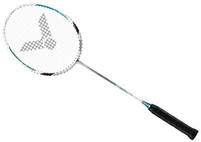 

Victor Bravesword New 1600 Full graphite Unstrung badminton Racket (BRS-1600-N-4U) Blue Strung Badminton Racquet(G5 - 3 Inches, 250 g)