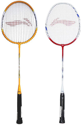 

Li-Ning Beginner's Badminton Racquet Set of 2 (Yellow + Red/White) Yellow, Maroon Strung Badminton Racquet(G4 - 3.25 Inches, 150 g), Maroon;yellow