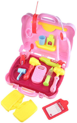 

Emob Role Play Doctor’s Kit 19 Pcs Toy Set with Multiple Accessories and Suitcase for Kids