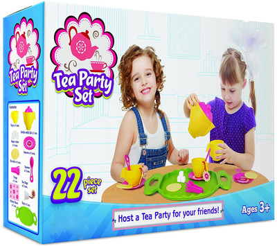 

Grab Offers Perfect 23 Pcs Tea Set Best Pretend Playset toy For Kids.