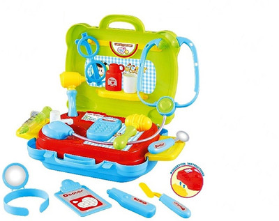 

Emob Doctor’s Kit Pretend Play Toy 19 Pcs Set with Multiple Accessories and Suitcase for Kids
