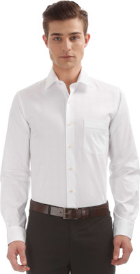 ARROW Men Checkered Formal White Shirt