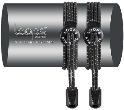 

Loops Athletic No Tie Laces: Elastic Laces with Patented Design to help you Train Insane, For Running, Marathons Mountaineering, Triathlon, Golf, Football, Tennis and other Athletic Activities, For Men, Women, Kids, Senior Citizens, Special needs, 100% Sa