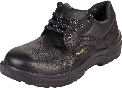 

THORR Safety Shoes with Steel Toe Boots For Men(Black