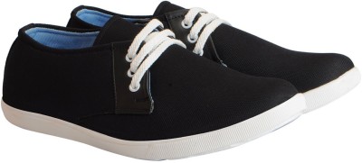 

FAUSTO Canvas Trendy Sneakers For Men(Black