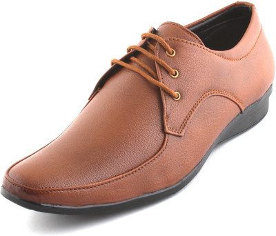 

Amanio Leather Formals Lace Up For Men(Tan