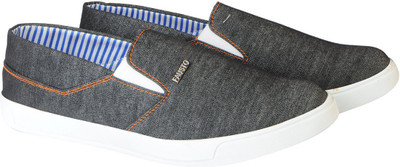 

FAUSTO Canvas Loafers For Men(Black