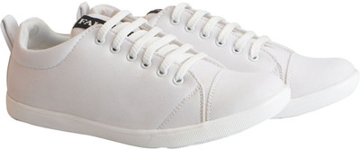 

FAUSTO Canvas Trendy Canvas Shoes For Men(White