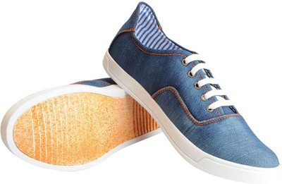 

FAUSTO Canvas Trendy Sneakers For Men(Blue