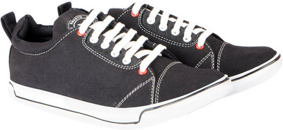 

FAUSTO Canvas Trendy Sneakers For Men(Black