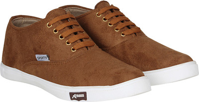 

Kraasa Top of The Line Canvas Shoes For Men(Tan
