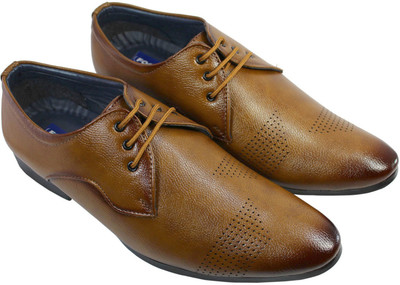 

Footsteps Men formal shoes Lace Up For Men(Tan