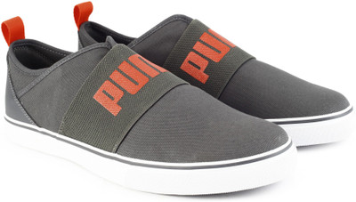 

Puma Frazer Slip on IDP Sneakers For Men(Grey, Dark shadow-cherry tomato